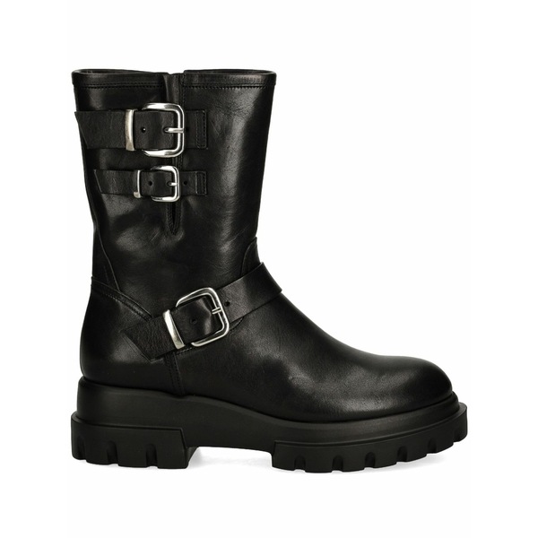 エージーエル レディース ブーツ シューズ Leather boots  Black