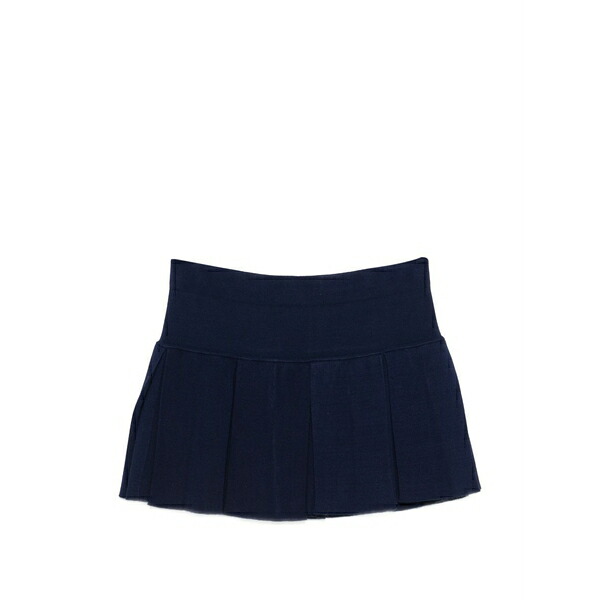 パロッシュ レディース スカート ボトムス Gonna pleated mini skirt Blue|asty