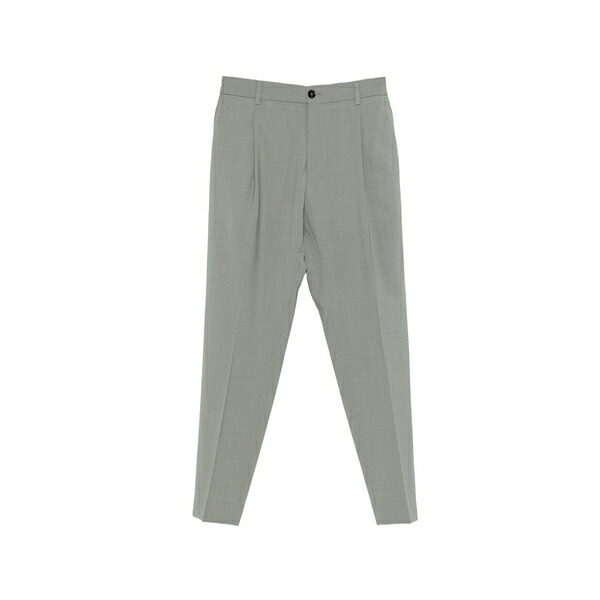 ビーエイブル メンズ カジュアルパンツ ボトムス Pleated-design trousers Green｜asty