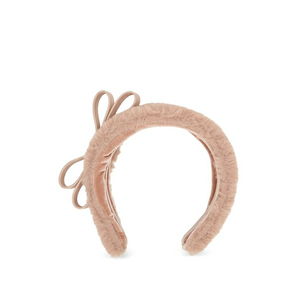 レッドヴァレンティノ レディース ヘアアクセサリー アクセサリー Bow faux fur headband Neutrals|asty