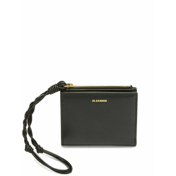 ジル・サンダー レディース 銭入れ 添え物 Logo-print wallet  Black