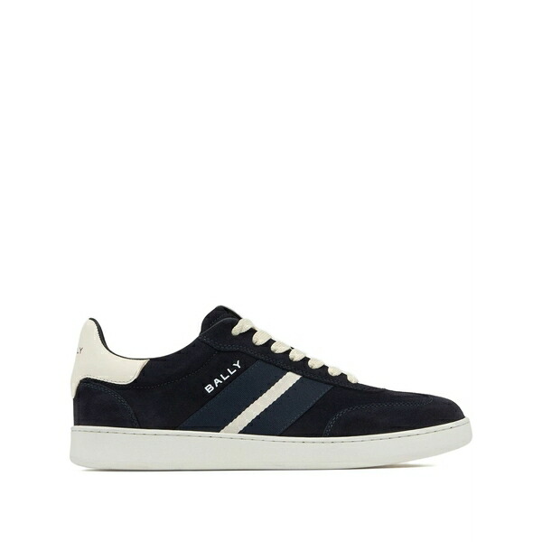 バリー メンズ スニーカー シューズ Crest stripe suede sneakers Blue