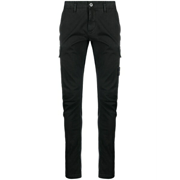 ストーンアイランド メンズ カジュアルパンツ ボトムス Stretch-cotton tapered-leg trousers Black｜asty 69,740円