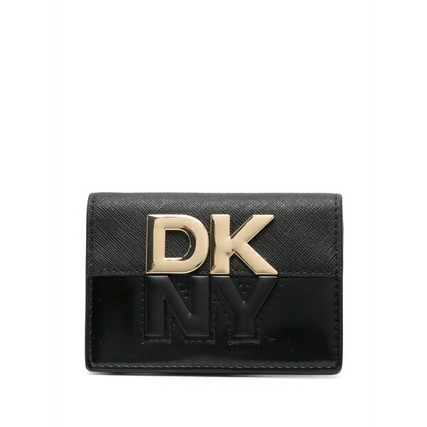ダナ キャラン ニューヨーク レディース 財布 アクセサリー Logo-plaque bi-fold wallet Black｜asty 23,214円