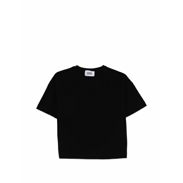 アルファス テューディオ レディース プルオーバー トップス Punt coto t-shirt Black