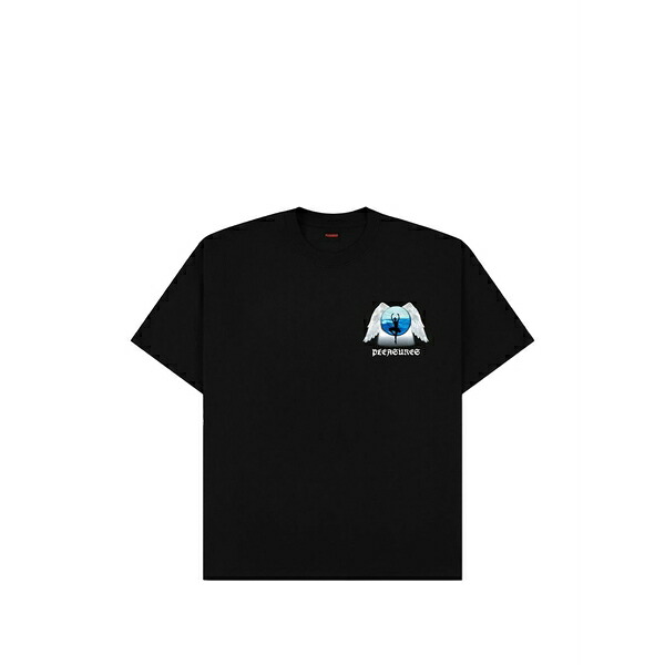 プレジャーズ メンズ Tシャツ トップス angle place graphic t-shirt Black|asty