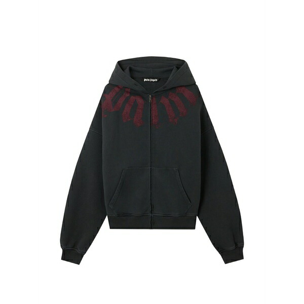 パーム・エンジェルス メンズ パーカー・スウェットシャツ アウター Long-sleeve  hoodie Black パーカー-トップス-メンズファッション