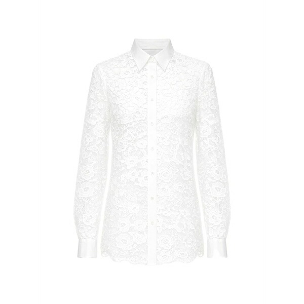 ヴィヴェッタ レディース シャツ トップス Floral corded-lace shirt White｜asty