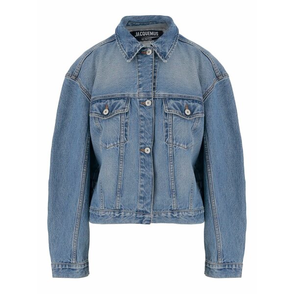 ジャクエムス レディース 上衣＆上衣 アウター Belted denim jacket Blue