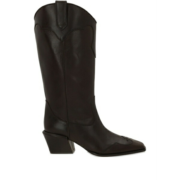 パリテキサス レディース ブーツ シューズ 50mm bettina square-toe boots Brown|asty