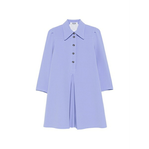 ヴィヴェッタ レディース 衣装 トップス Pleated a-line mini dress Purple