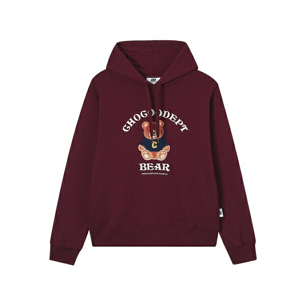 チョコレート レディース パーカー・スウェットシャツ アウター Embroidered-logo hoodie Red｜asty 16,410円