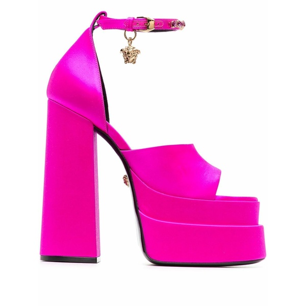 ヴェルサーチ レディース サンダル シューズ Medusa aevitas platform sandals Pink｜asty 105,490円