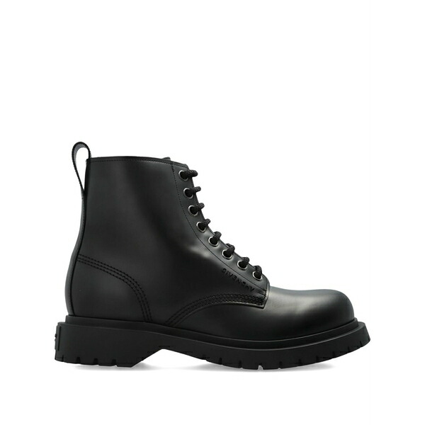 ジバンシー メンズ スニーカー シューズ Lace-up leather boots Black