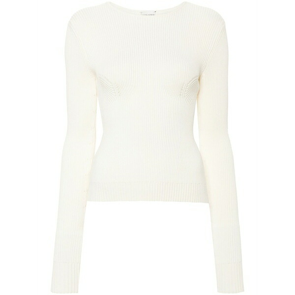 マグダ・ブトリム レディース 編み物\u0026プルオーバー アウター Long-sleeve ribbed jumper Neutrals