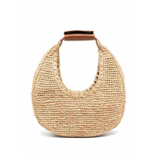 ステゥド レディース ショルダーバッグ バッグ Moon raffia tote bag Neutrals｜asty