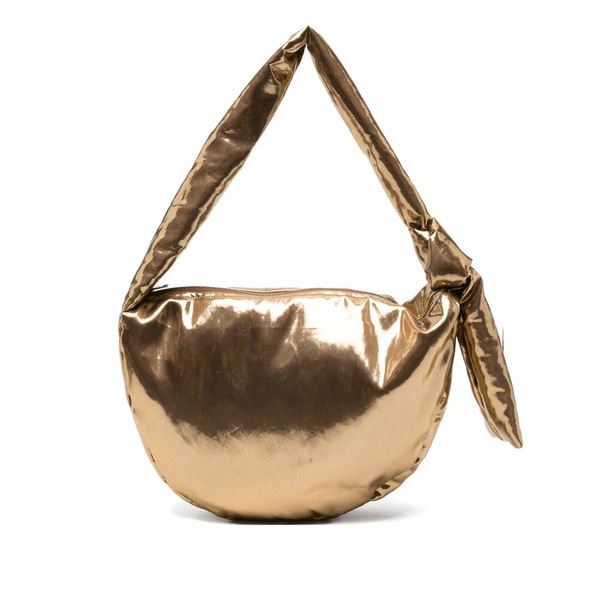 アリジ レディース ショルダーバッグ 御徒面子 Metallic-effect knot shoulder bag Gold