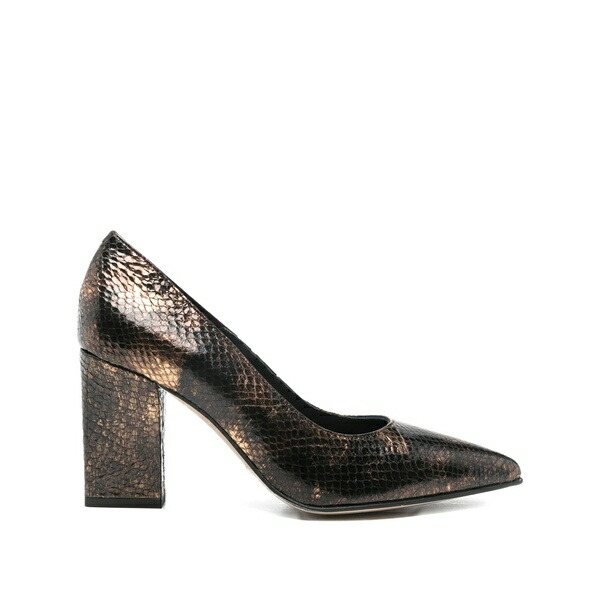 ペドロ ミラレス レディース パンプス シューズ Snakeskin pumps Brown