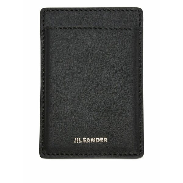 ジル・サンダー メンズ 紙入れ 付属品 Logo-print card holder Black