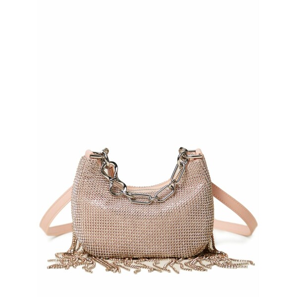 ツインセット レディース ハンドバッグ バッグ Mini croissant fringed tote bag Pink｜asty