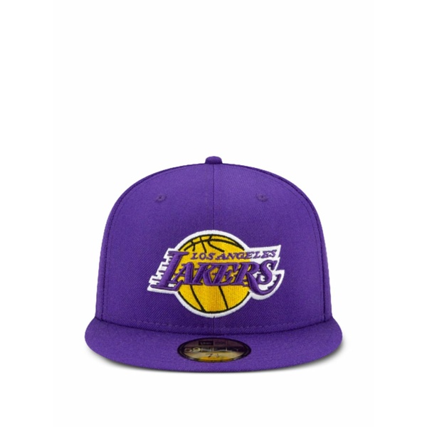 ニュー内鰓 メンズ かぶり笠 佩び物 59fifty nba los angeles lakers side patch fitted hat Purple