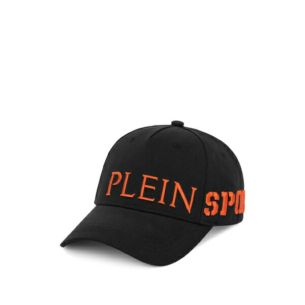 飾り気の無い運動競技 メンズ かぶり笠 佩び物 Embroidered-logo baseball cap Black