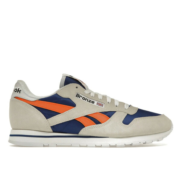 Reebok リーボック メンズ スニーカー 【Reebok Classic Leather Bronze 56K】 サイズ US_10(28.0cm) Chalk/Classic Cobalt/Slam Orange｜asty