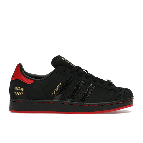 adidas アディダス メンズ スニーカー  【adidas Superstar II Atlanta 404 Day!】  大いさ US_9(27.0糎) Core Black/Red/Gold Metallic