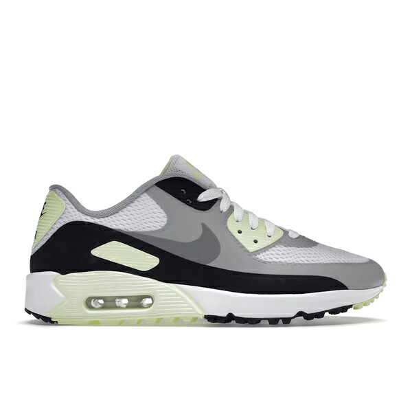 Nike ナイキ メンズ スニーカー  【Nike Air Max 90 Golf White Particle Grey Barely Volt】  大いさ US_10(28.0糎) White/Black/Light Smoke Grey/Particle Grey