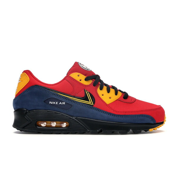Nike ナイキ メンズ スニーカー  【Nike Air Max 90 City Pack London (2020)】  大いさ US_10(28.0糎) University Red/University Gold-Midnight Navy-Black