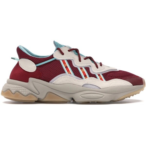 adidas アディダス メンズ スニーカー  【adidas Ozweego size?】  大いさ US_8.5(26.5糎) Burgundy/Aqua/White