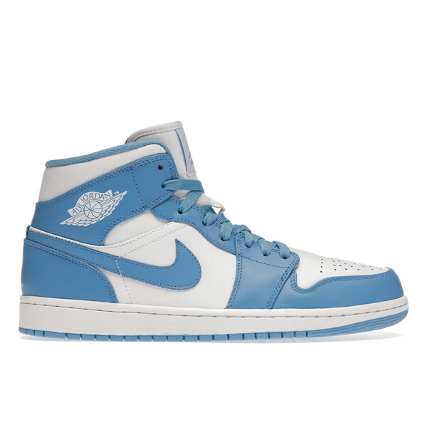 Jordan ジョーダン メンズ スニーカー  【Jordan 1 Retro Mid UNC】  大きさ US_9(27.0珊) White/University Blue-White