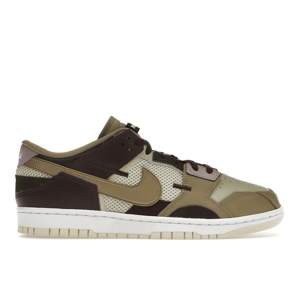 Nike ナイキ メンズ スニーカー  【Nike Dunk Low Scrap Latte】  大いさ US_7.5(25.5糎) Latte/Maroon/White-Khaki