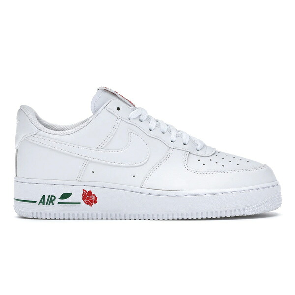 Nike ナイキ メンズ スニーカー  【Nike Air Force 1 Low Rose White】  大きさ US_9(27.0珊) White/White/University Red-Pine Green