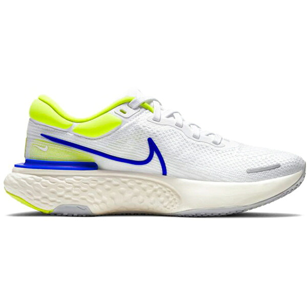 Nike ナイキ メンズ スニーカー  【Nike ZoomX Invincible Run Flyknit Cyber】  大きさ US_7.5(25.5珊) White/Cyber/Grey Fog/Racer Blue