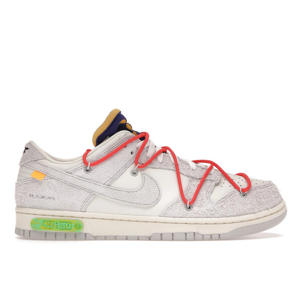 Nike ナイキ メンズ スニーカー  【Nike Dunk Low Off-White Lot 13】  大きさ US_6(24.0珊) Sail/Neutral Grey-Habanero Red