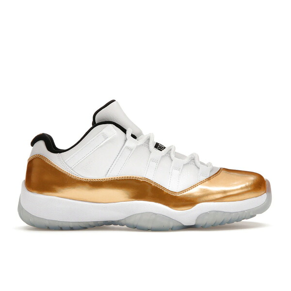 Jordan ジョーダン メンズ スニーカー  【Jordan 11 Retro Low Closing Ceremony】  大きさ US_7.5(25.5珊) White/Metallic Gold Coin-Black