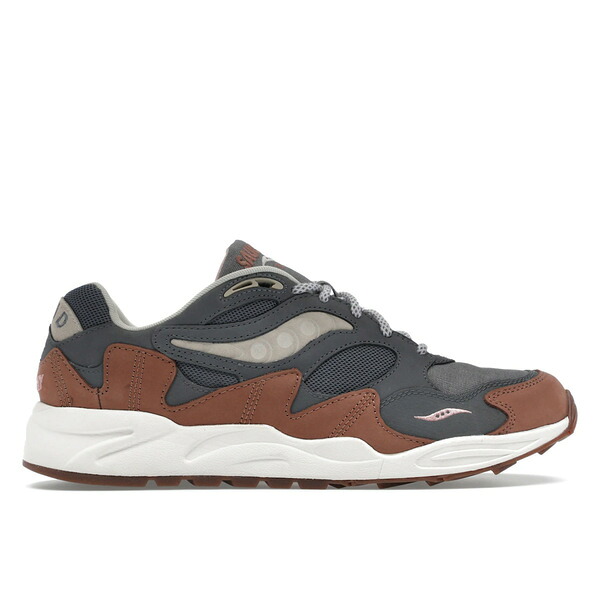 Saucony サッカニー メンズ スニーカー  【Saucony Grid Shadow 2 Secure Pack】  大きさ US_8.5(26.5糎) Grey/Brown
