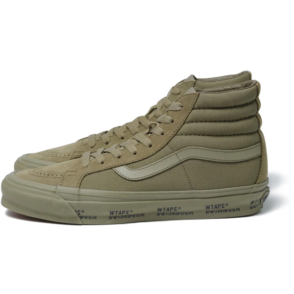 Vans バンズ メンズ スニーカー  【Vans Vault Sk8-Hi OG LX WTAPS Olive Drab】  大いさ US_9.5(27.5糎) Olieve Drab/Black