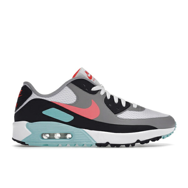 Nike ナイキ メンズ スニーカー  【Nike Air Max 90 Golf Aurora Hot Punch】  大いさ US_9(27.0糎) White/Black/Aurora Green/Hot Punch