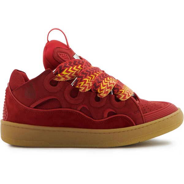 Lanvin ランバン メンズ スニーカー  【Lanvin Leather Curb Poppy Red】  大きさ EU_42(27.0珊) Poppy Red/Gum