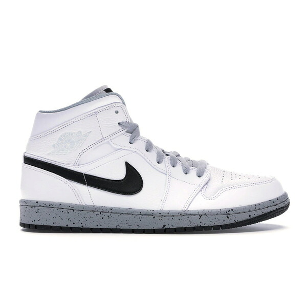 Jordan ジョーダン メンズ スニーカー  【Jordan 1 Mid White Cement】  大きさ US_9(27.0珊) White/Black-Wolf Grey