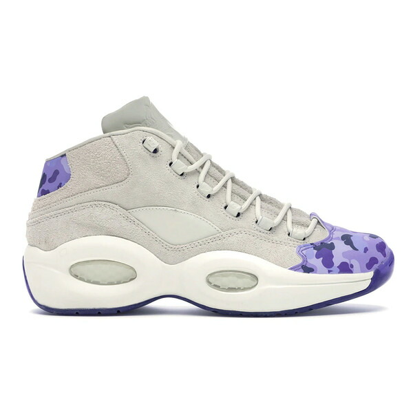 Reebok リーボック メンズ スニーカー  【Reebok Question Mid Cam\u0027Ron】  大いさ US_10.5(28.5糎) Chalk/Lush Orchid-Purple
