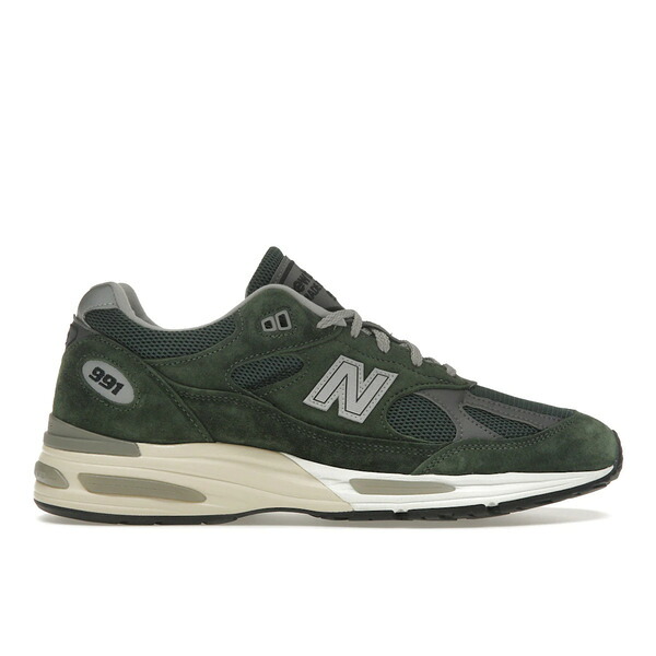 New Balance ニュー平衡にする メンズ スニーカー  【New Balance 991v2 MiUK Kombu Green】  大きさ US_9(27.0珊) Kombu Green/Black Forest/Smoked Pearl