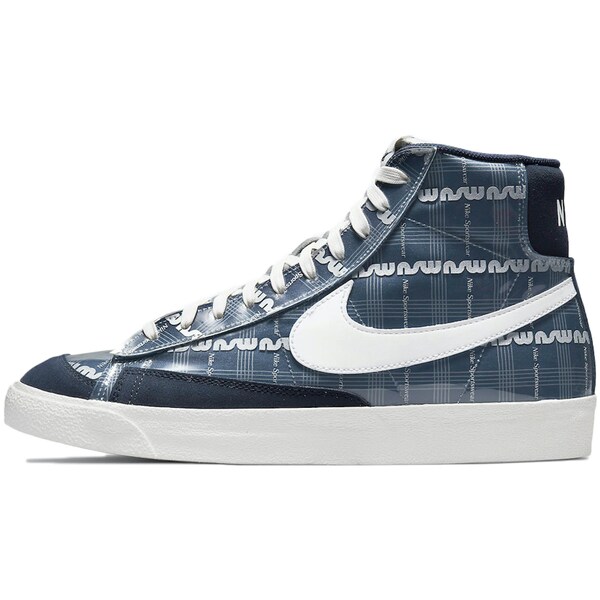 Nike ナイキ メンズ スニーカー  【Nike Blazer Mid NSW Logo】  大きさ US_8.5(26.5糎) Midnight Navy/White-Smoke Grey-Light Smoke Grey