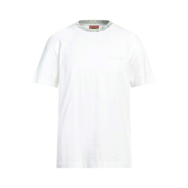 【送料無料】 ミッソーニ メンズ Tシャツ トップス T-shirts White