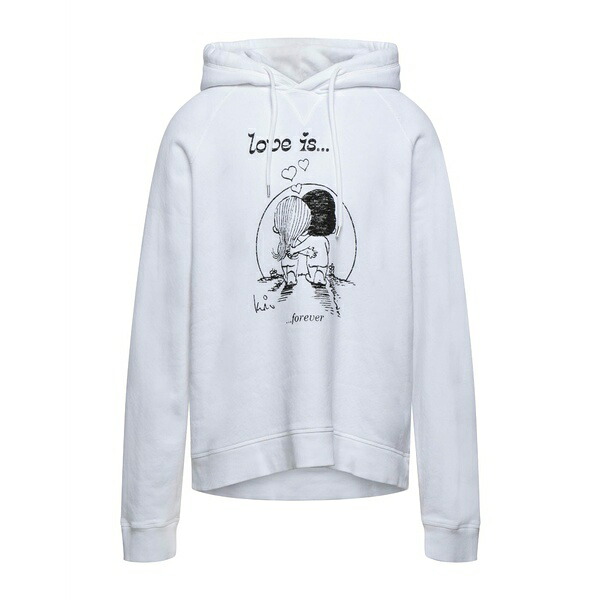 【送料無料】 ディースクエアード メンズ パーカー・スウェットシャツ アウター Sweatshirts White｜asty