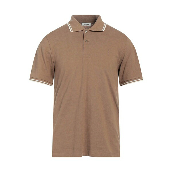 【送料無料】 サンドロ メンズ Tシャツ トップス Polo shirts Beige｜asty