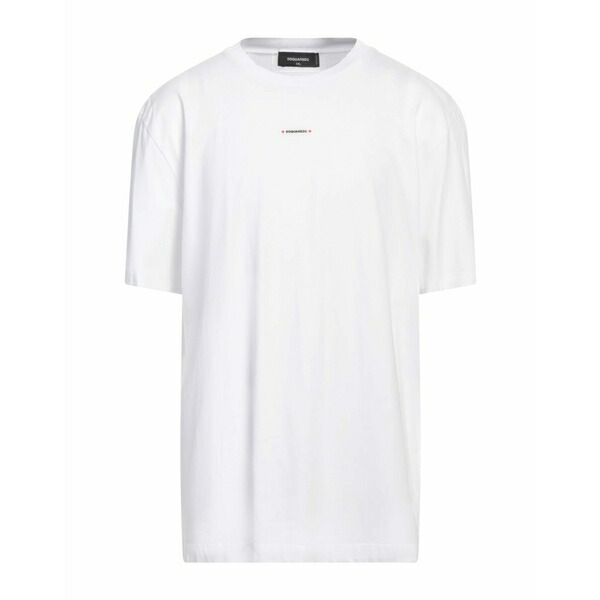 【送料無料】 ディースクエアード メンズ Tシャツ トップス T-shirts White