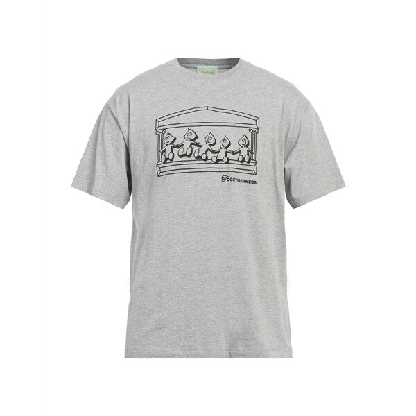 【送料無料】 アリーズ メンズ Tシャツ トップス T-shirts Grey